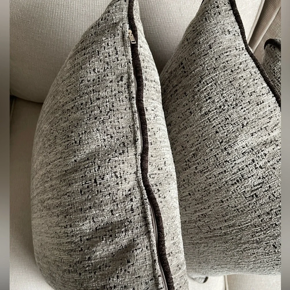 Custom Made Chenille Pillow Covers SET OF 3